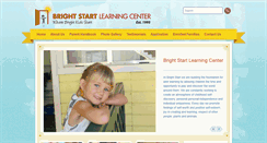 Desktop Screenshot of brightstartlearningcenter.com
